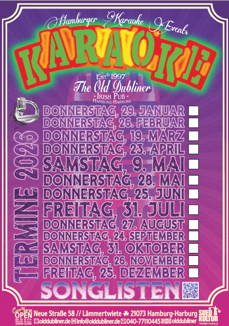 Termine Old Dubliner 2026